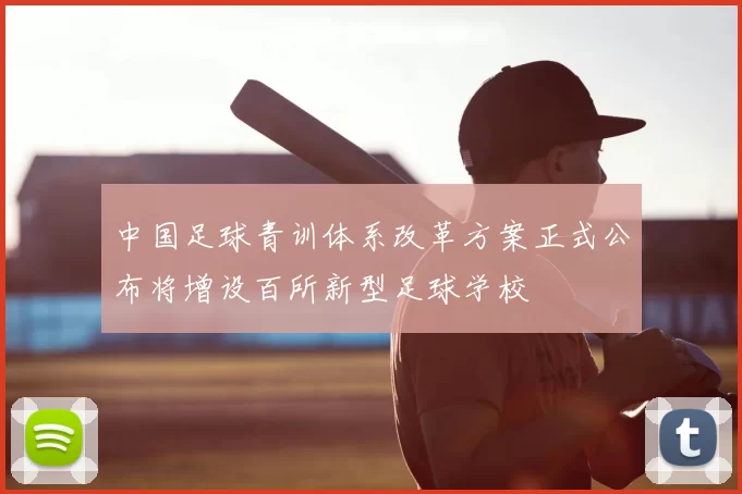 中国足球青训体系改革方案正式公布将增设百所新型足球学校