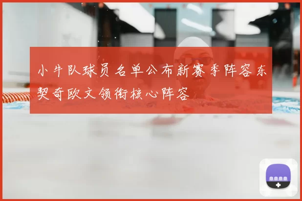 小牛队球员名单公布新赛季阵容东契奇欧文领衔核心阵容